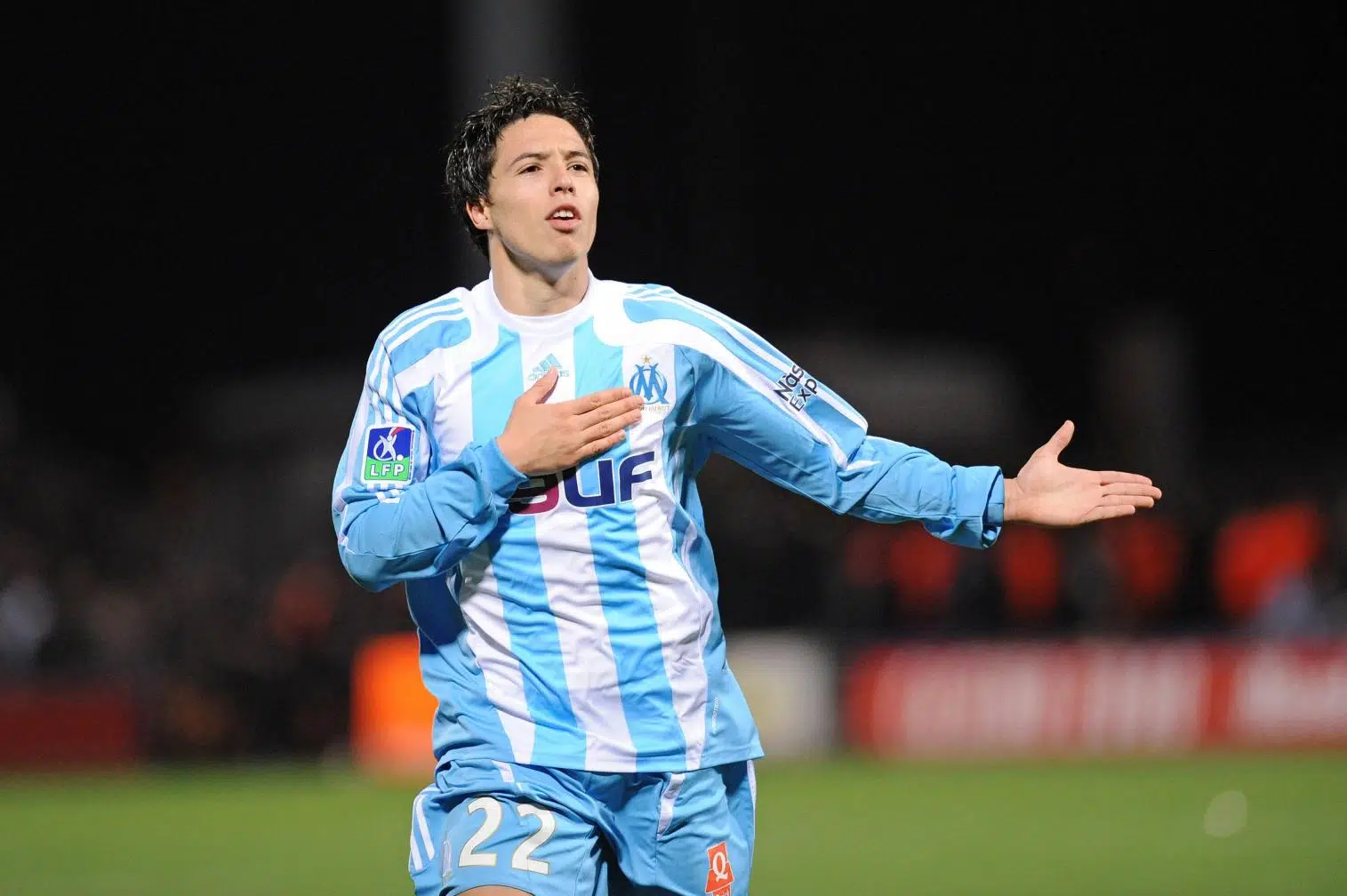 Nasri footballeur international français et milieu offensif Olympique de Marseille